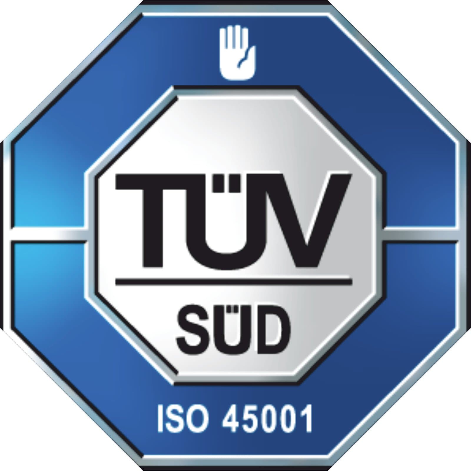 TÜV ISO 45001 certification mark